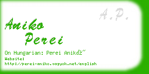 aniko perei business card